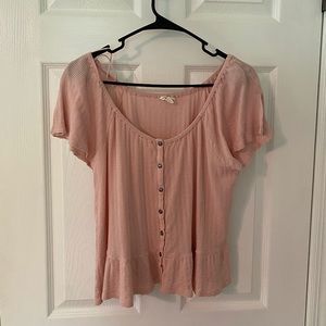 Pink Aeropostale Frilly Blouse